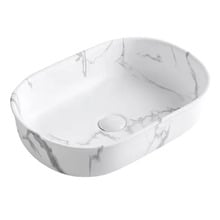 Bronte 500mm Pill Ceramic Above Counter Basin